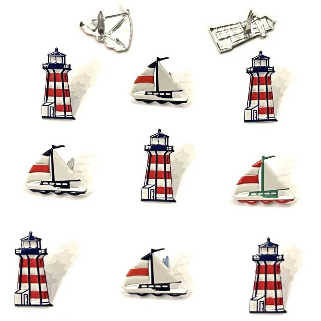 Eyelet Outlet Shape Brads Boat and Light