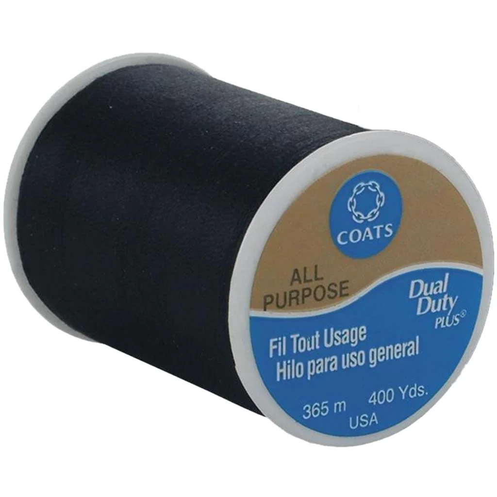 Dual Duty All Purpose Thread 400yd, Black