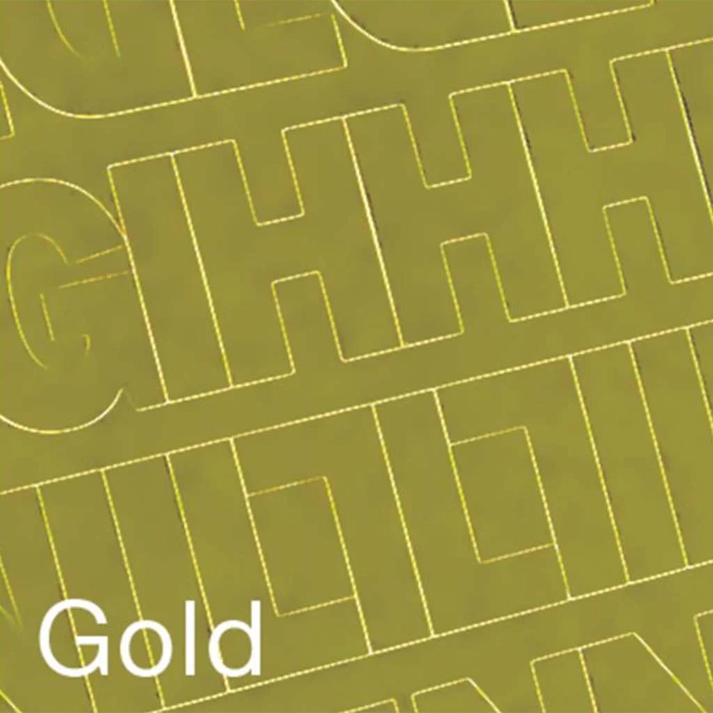 Permanent Adhesive Vynil Letters and Number Gothic Gold