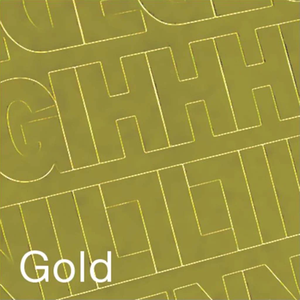 Permanent Adhesive Vynil Letters and Number Gothic Gold