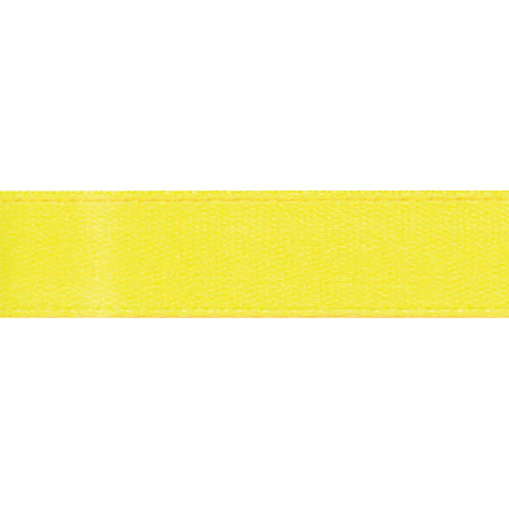 Single Face Satin Ribbon 1.5in x 10yd, Lemon