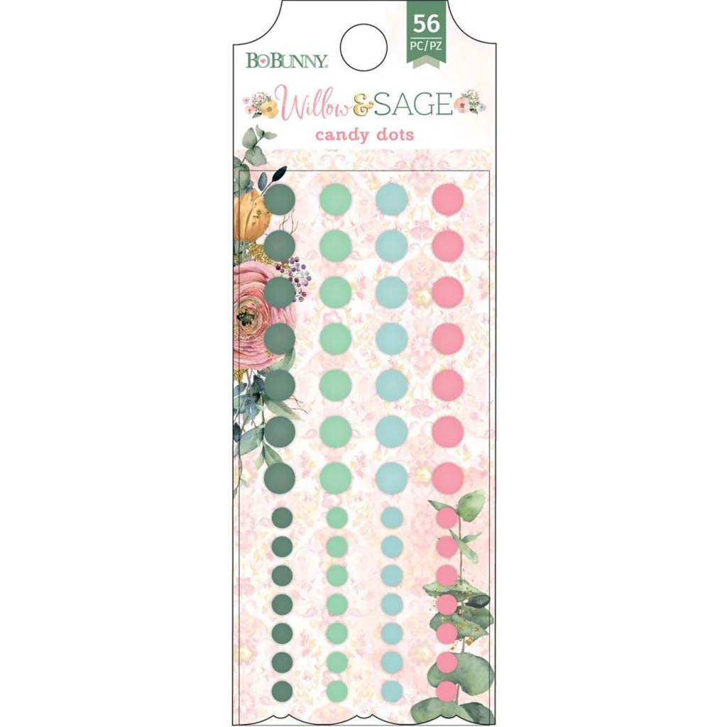 Willow & Sage Enamel Dots 56Pkg