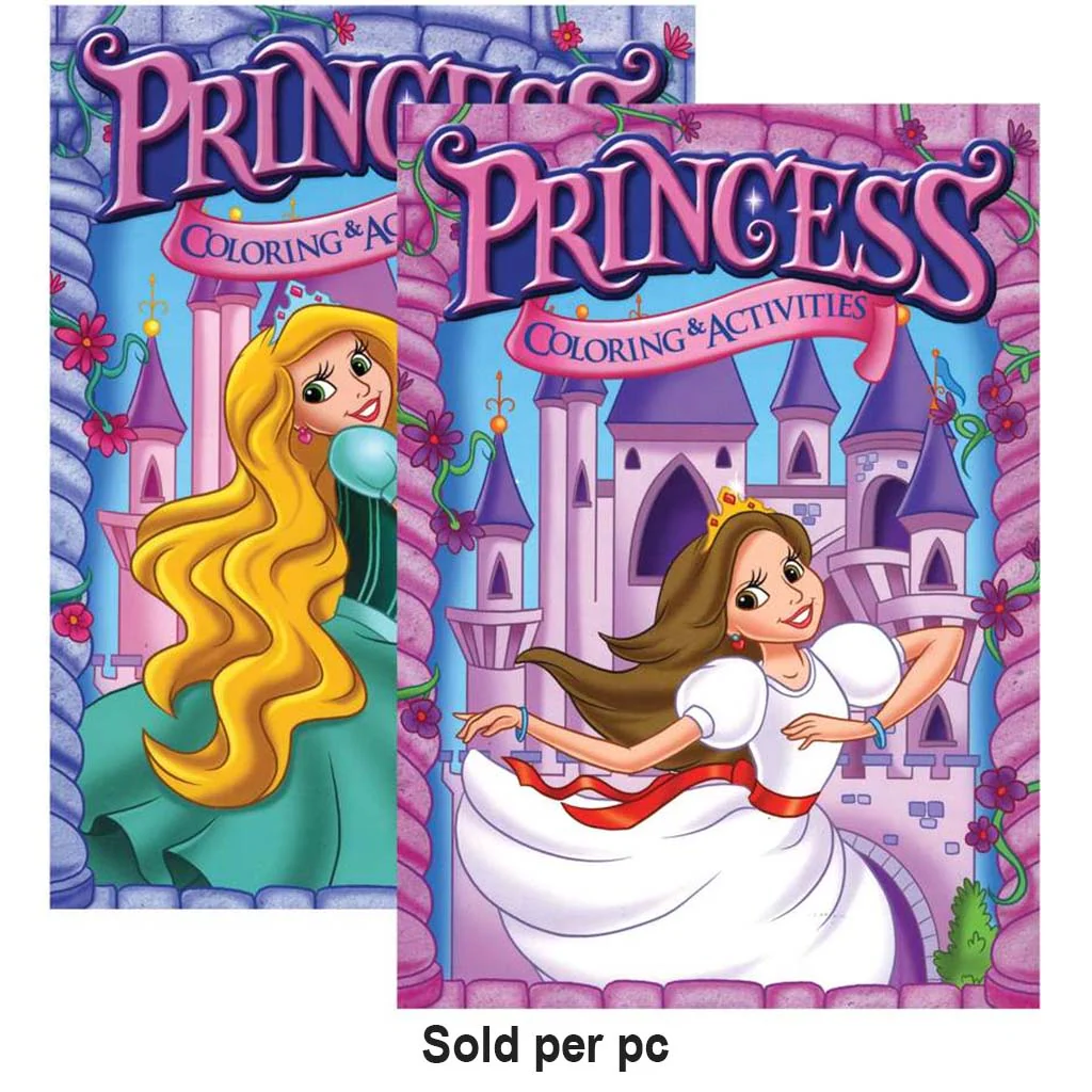 Jumbo Coloring & Activity Book Princess White Dress