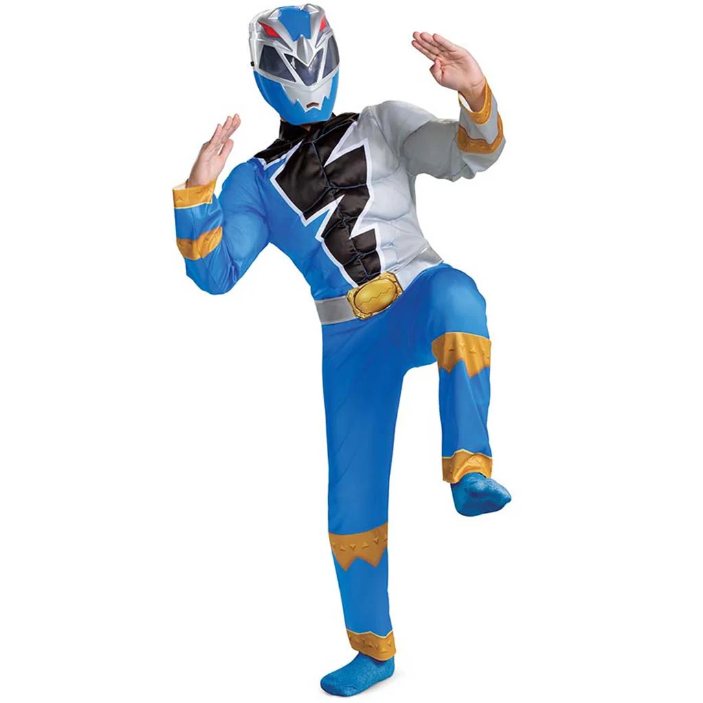 Blue Ranger Dino Fury Classic Child Costume - Image 3