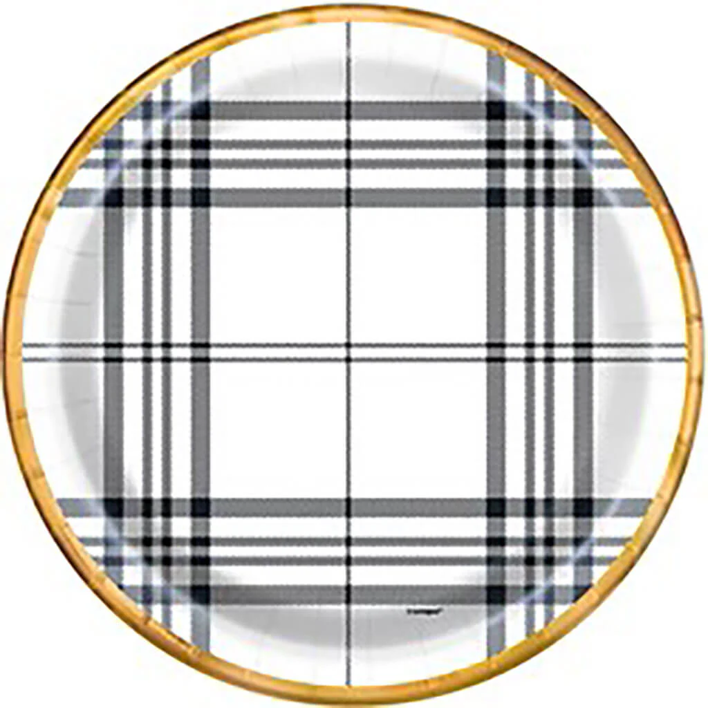 Modern Thanksgiving Dinner Plate 9in, 10ct