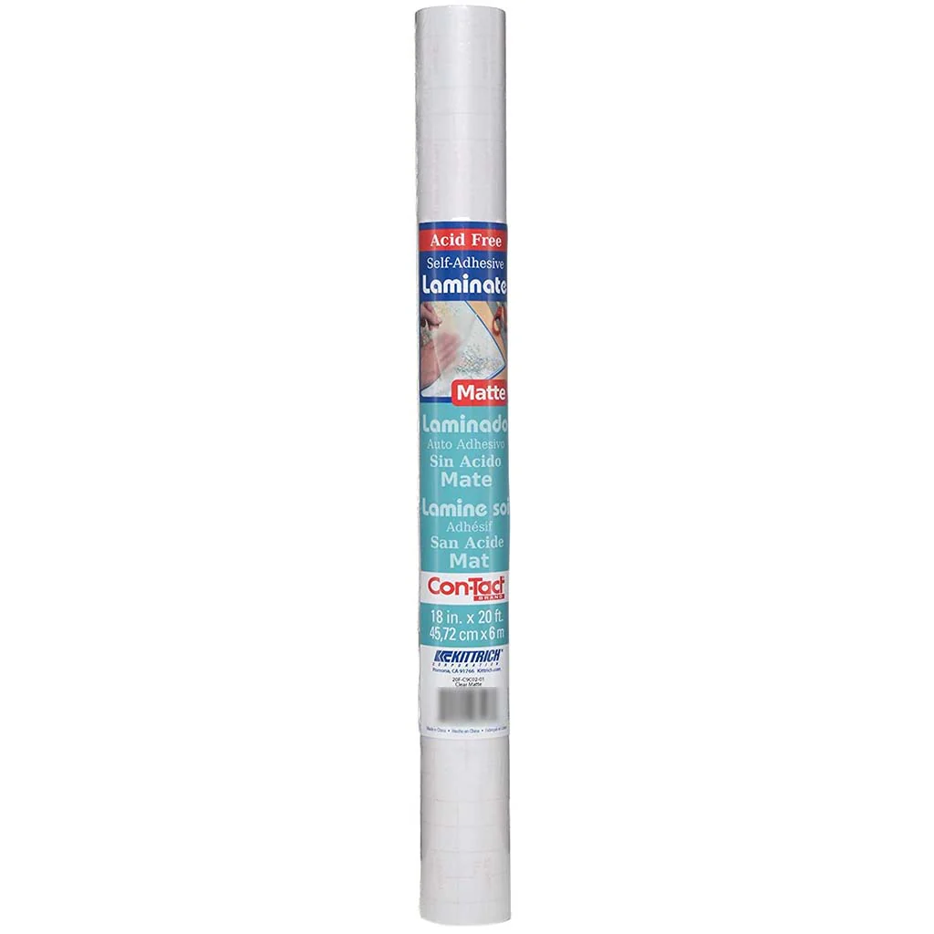 Con-Tact Self Adhesive Glossy Clear, 18in x 20ft