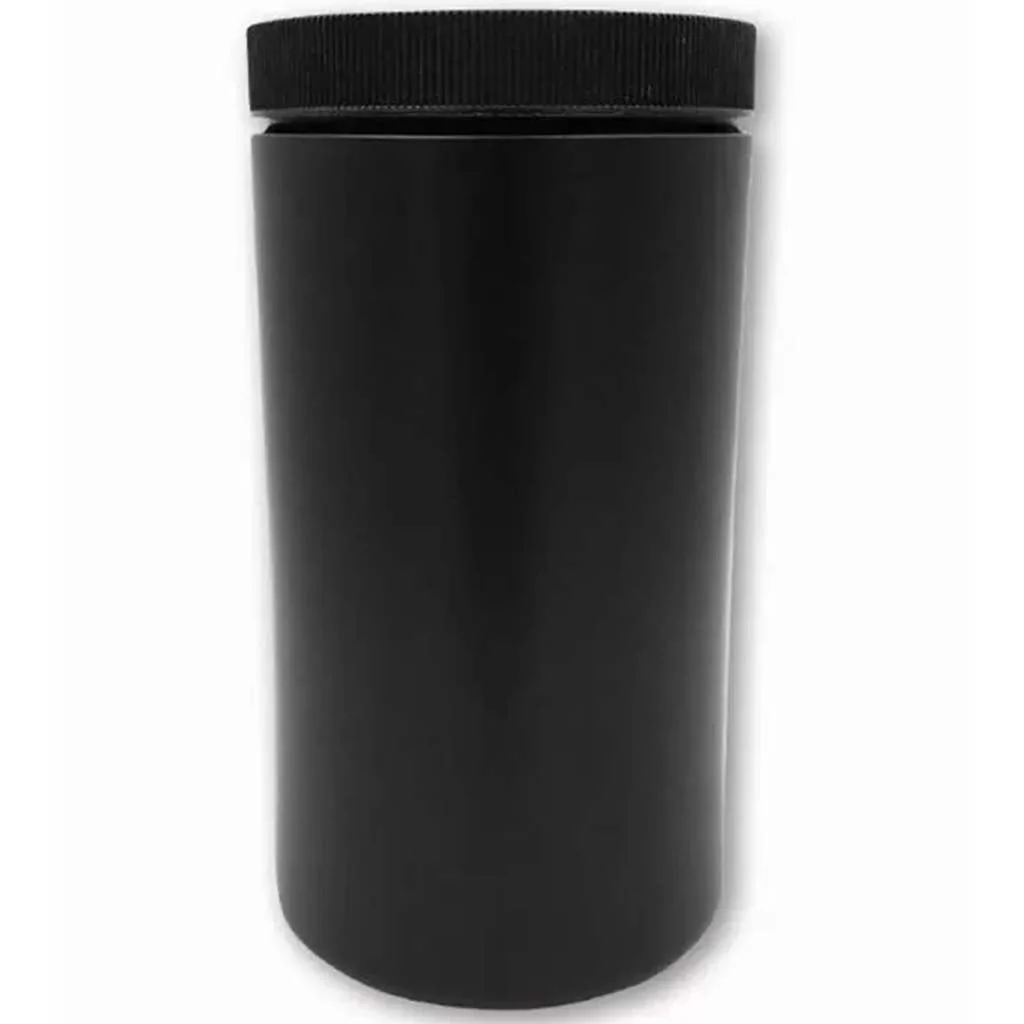 Black Wide Mouth + Lid Opaque Container, 32oz