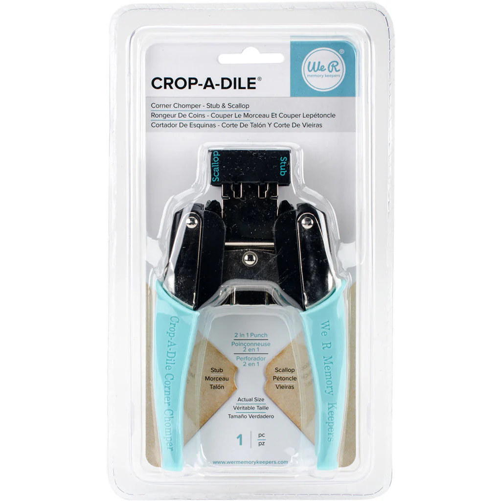 We R Memory Keepers Crop-A-Dile Corner Chomper Tool-Stub & Scallop