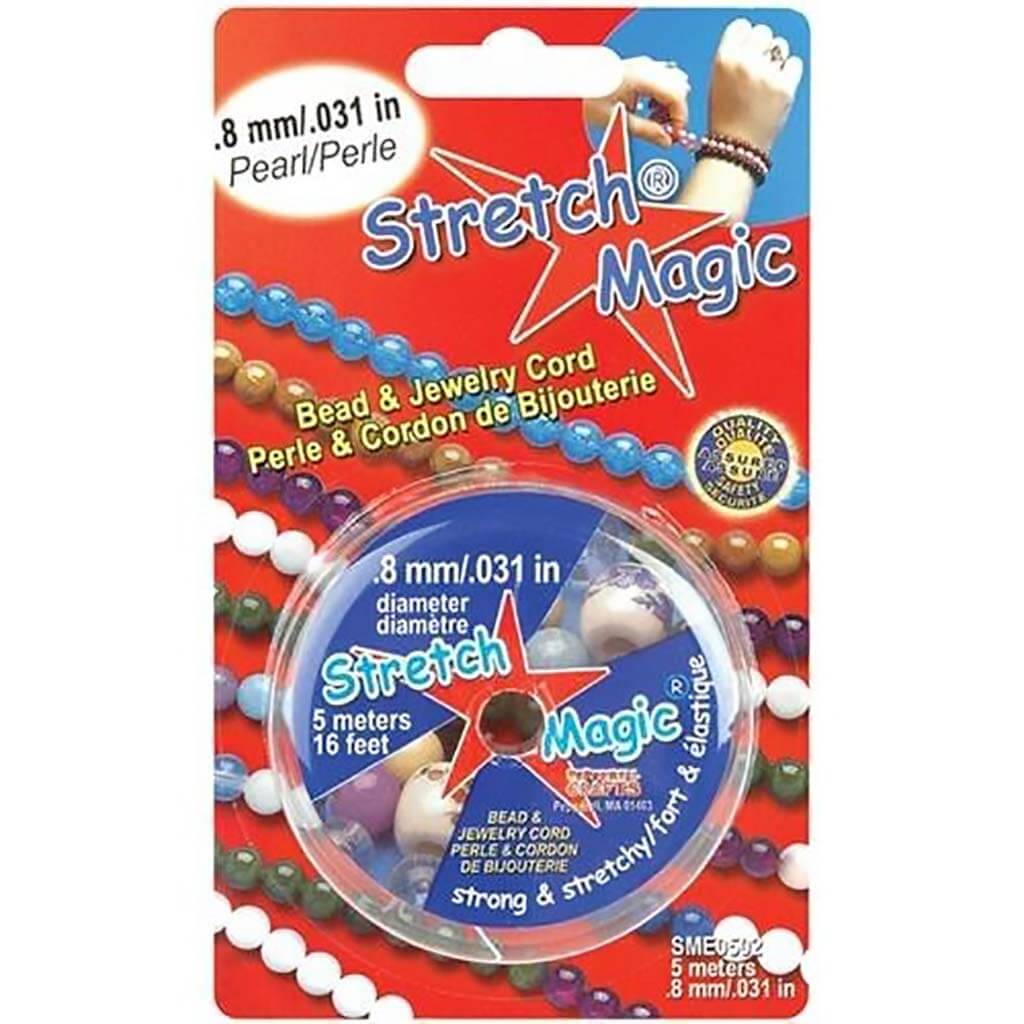 Stretch Magic Bead & Jewelry Cord .8mm x 5m, Pearl