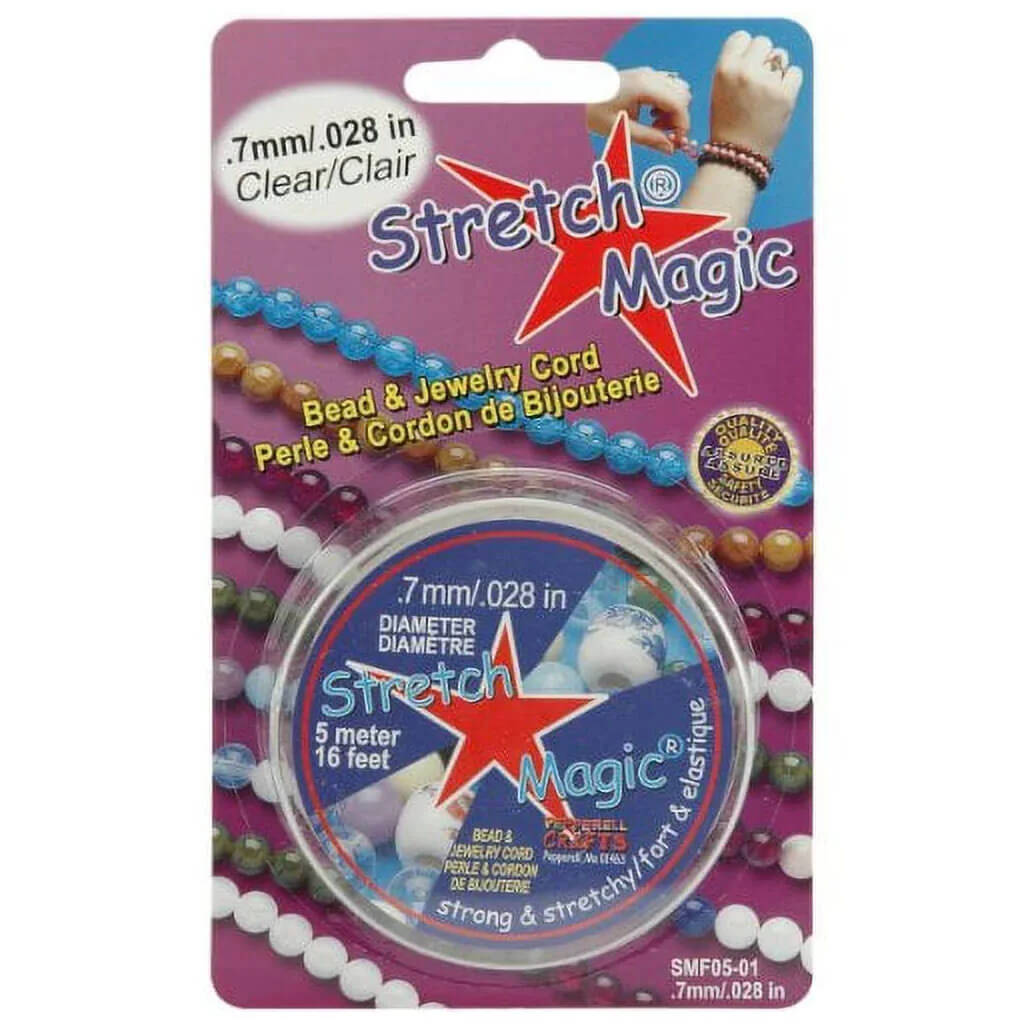 Stretch Magic Bead & Jewelry Cord .7mm x 5m Clear