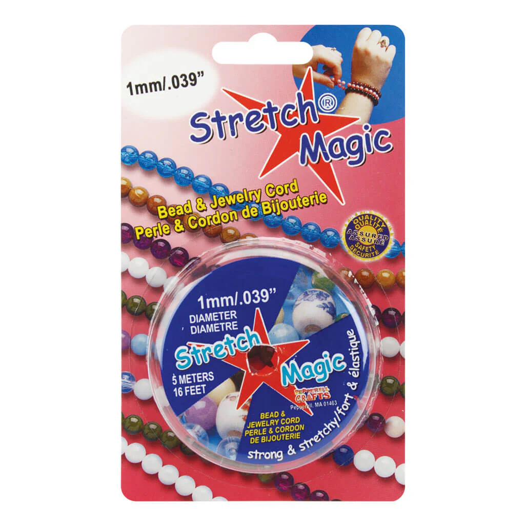 Stretch Magic Bead & Jewelry Cord 1mm x 5m Pearl