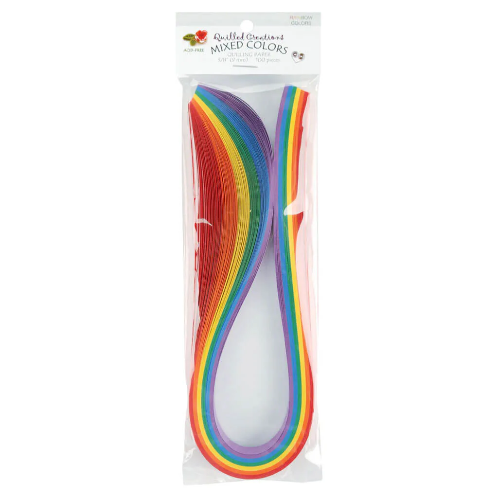 Quilling Paper .125in 50pc, Rainbow