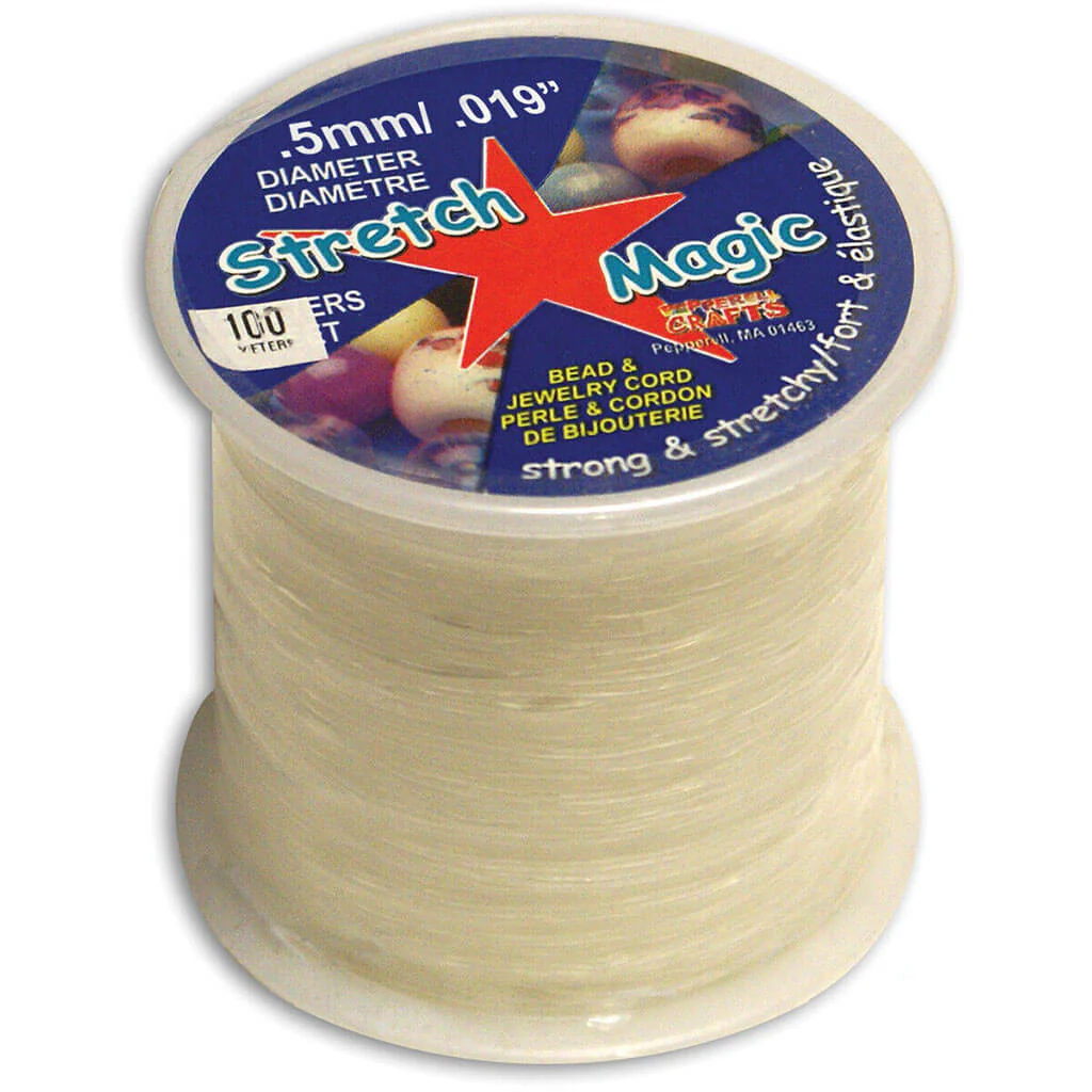 Stretch Magic Bead & Jewelry Cord .5mm x 100m, Clear
