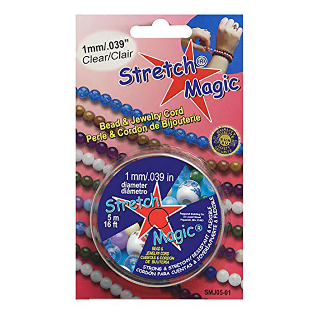 Stretch Magic Bead & Jewelry Cord 1mm x 5m, Clear