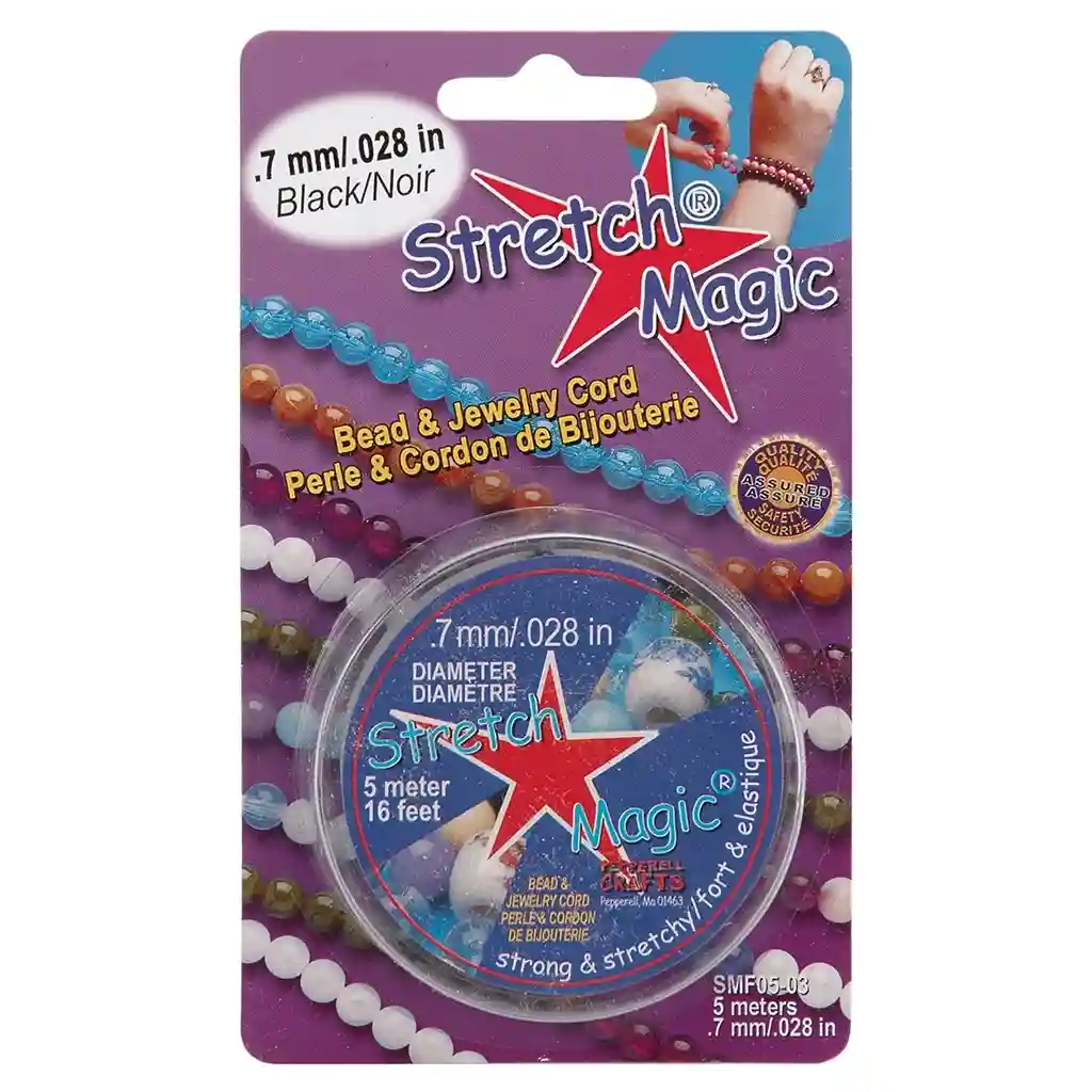 Stretch Magic .7mm x 5 Meter, Black