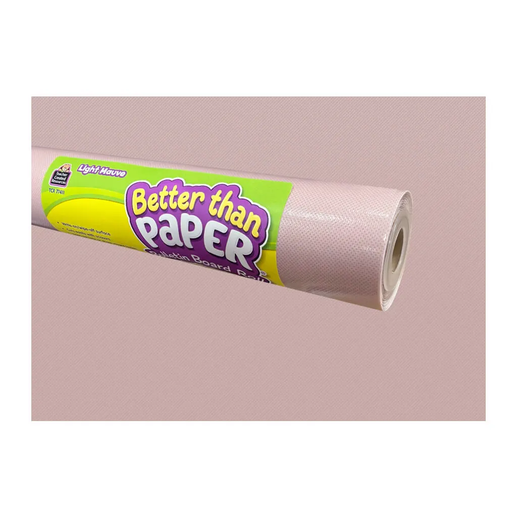 Better Than Paper Bulletin Board Roll 4ft x 12ft Light Mauve