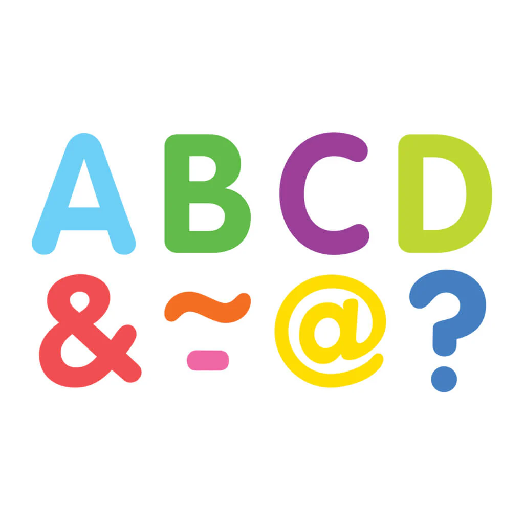 Colorful Classic 2" Magnetic Letters