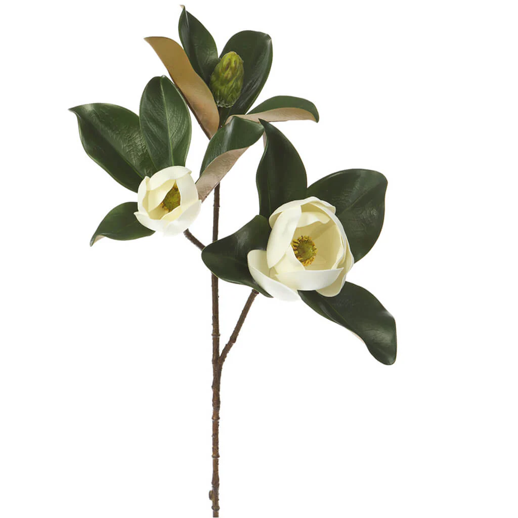 MAGNOLIA SPRAY 28IN WHITE