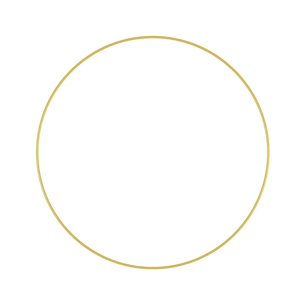 FloraCraft Wire Wreath Ring 18in Gold