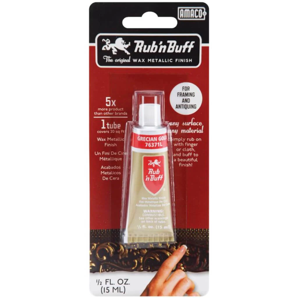 Rub 'n Buff Metallic Wax Finish .5oz - Image 3