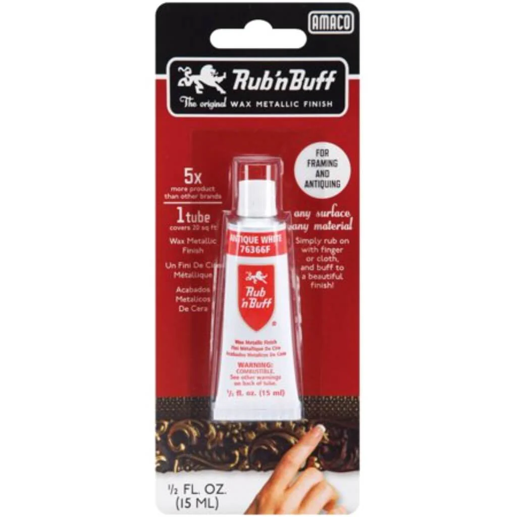 Rub 'n Buff Metallic Wax Finish .5oz - Image 4