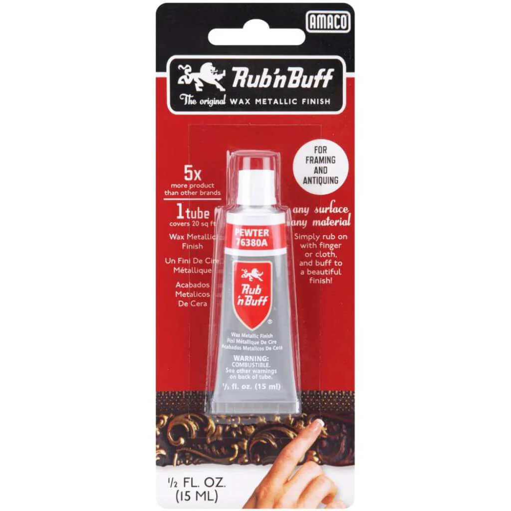 Rub 'n Buff Metallic Wax Finish .5oz - Image 5