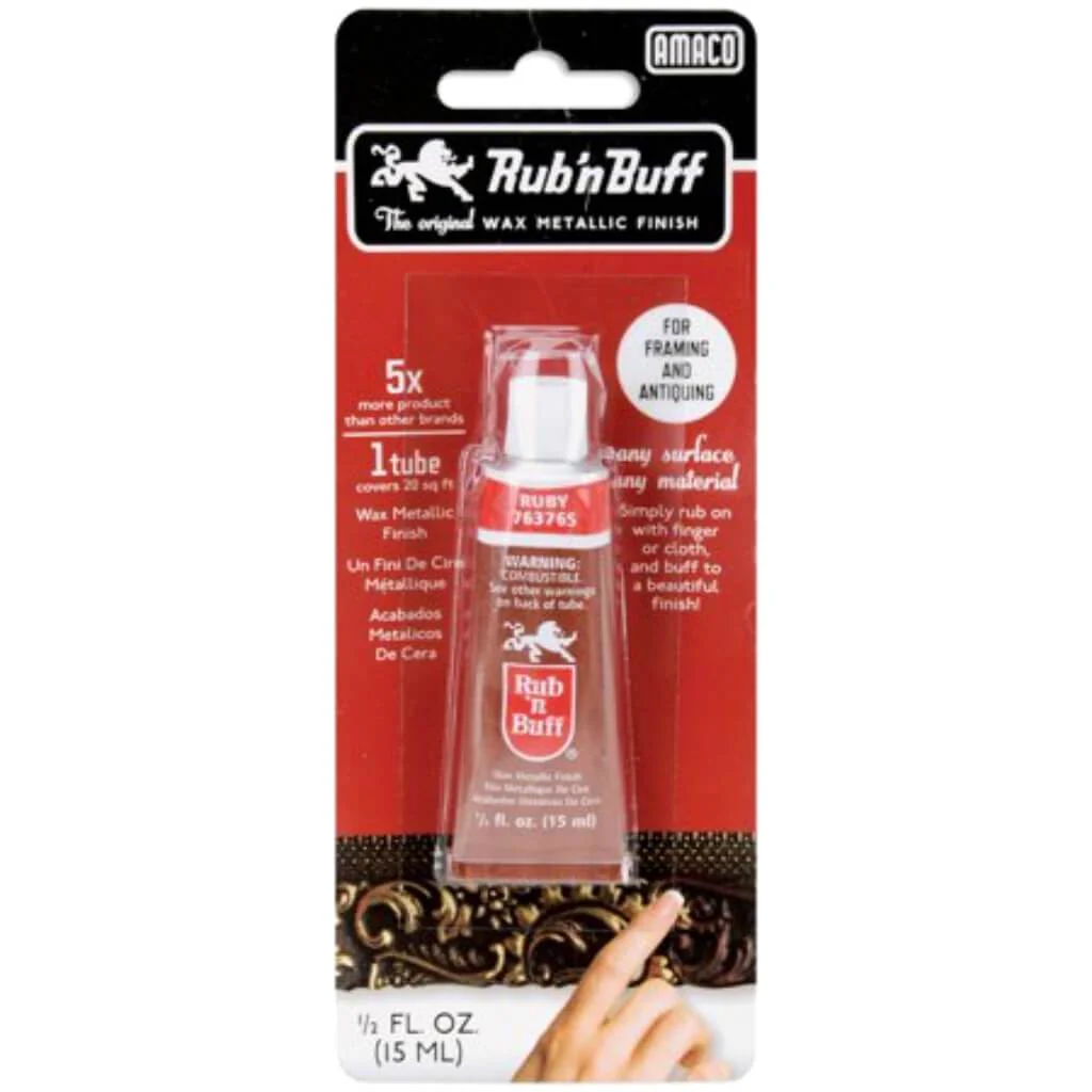 Rub 'n Buff Metallic Wax Finish .5oz - Image 6