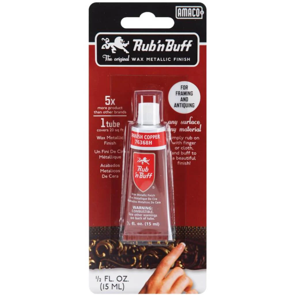 Rub 'n Buff Metallic Wax Finish .5oz - Image 7