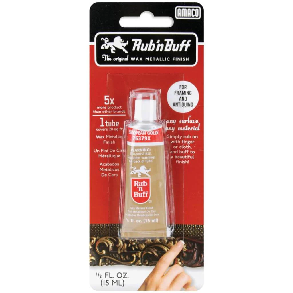 Rub 'n Buff Metallic Wax Finish .5oz - Image 8