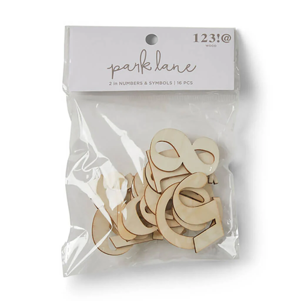 Classic Serif Numbers & Symbols 2in 16ct