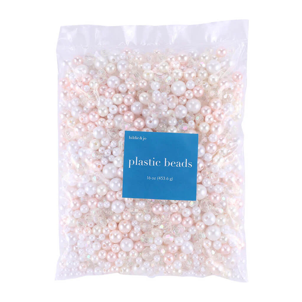 Pearl Beads Bag Blush & Cream 16oz