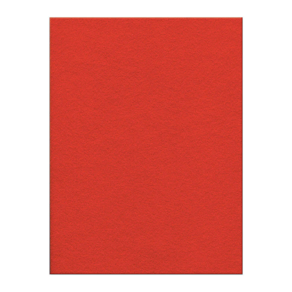 Felt Single Sheet 9in x 12in, Red