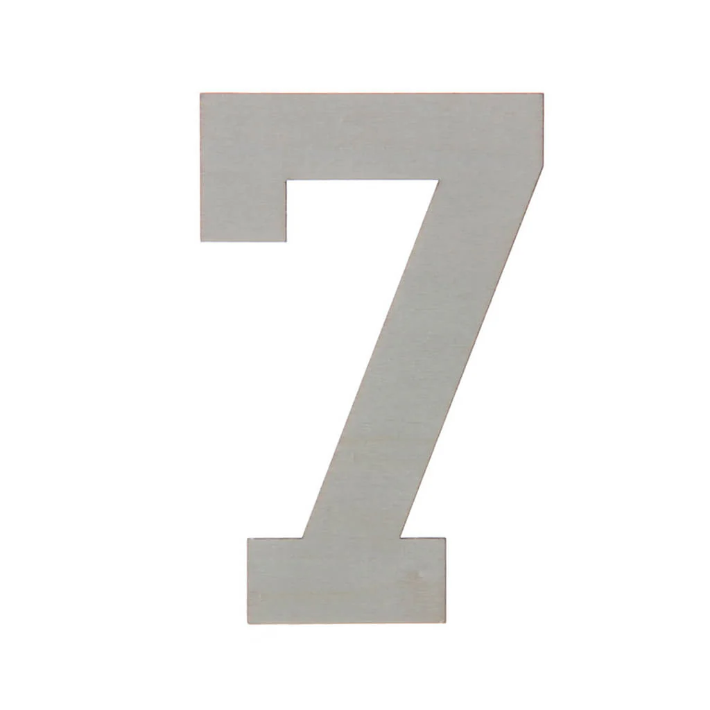 Wooden Varsity Number 7