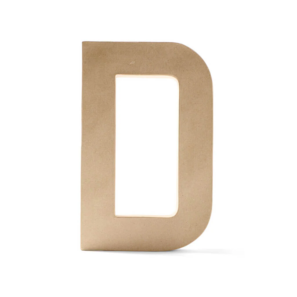 Paper Mache Uppercase Letter 12in D