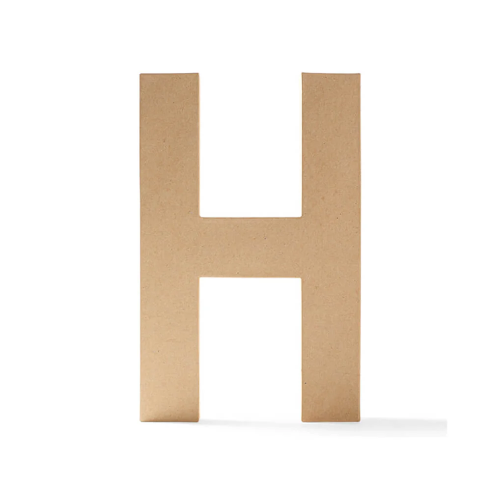 Paper Mache Uppercase Letter 12in H