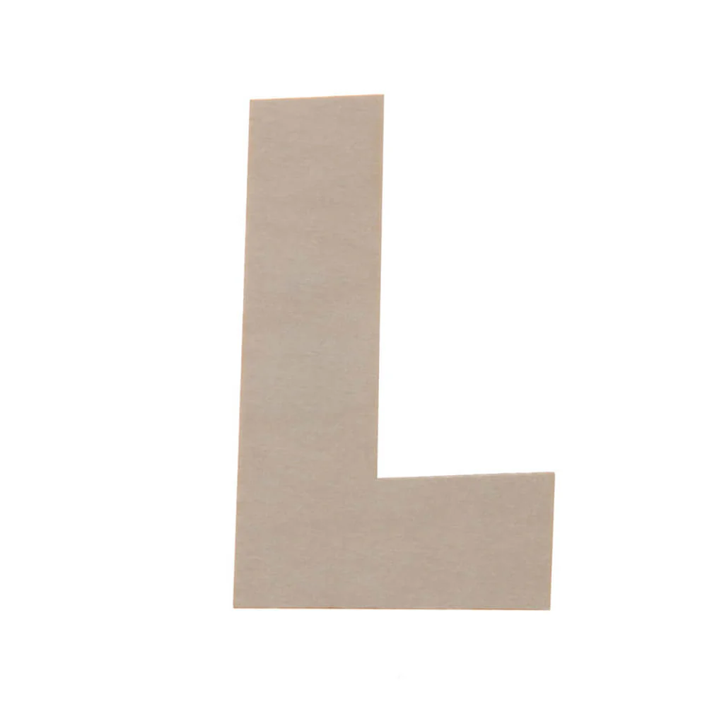 Wooden Uppercase Rounded Fun Sans Serif L