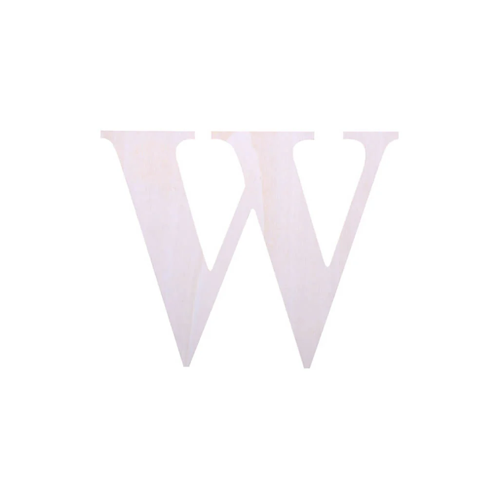 Wooden Upercase Serif 7in W