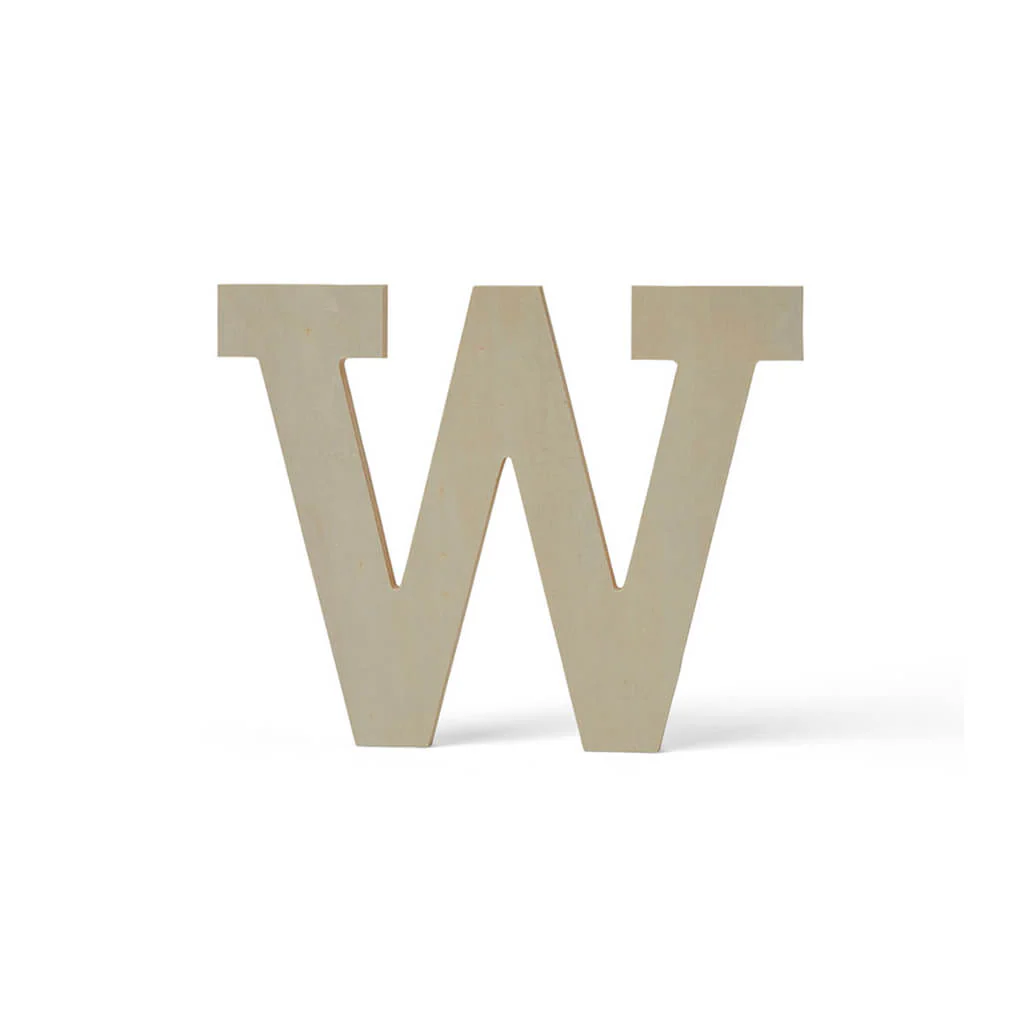 Wood Uppercase Wide Serif W