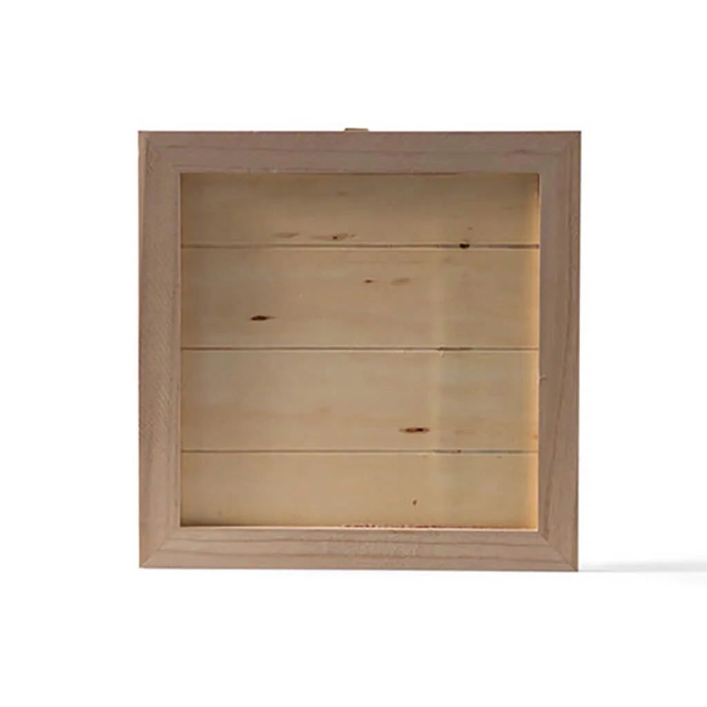 Square Pallet Wooden Surface, 12in x 12in