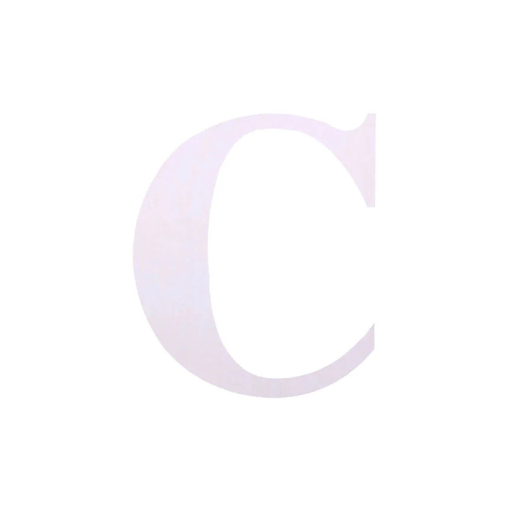Wood Upercase Serif Letters 7in C