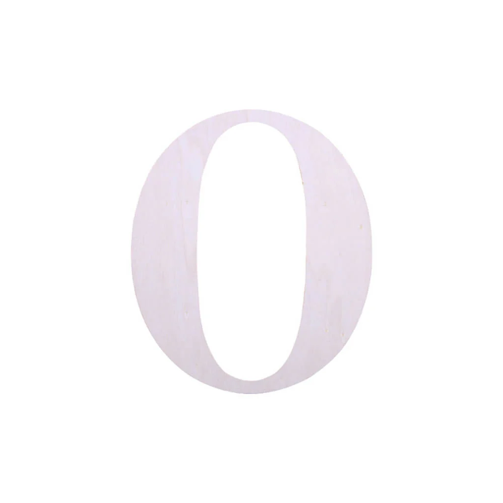 Wood Upercase Serif Letters 7in O
