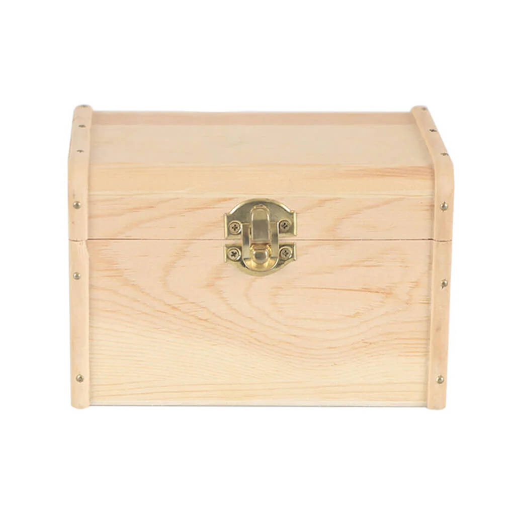 Rectangle Wood Storage Chest 6in