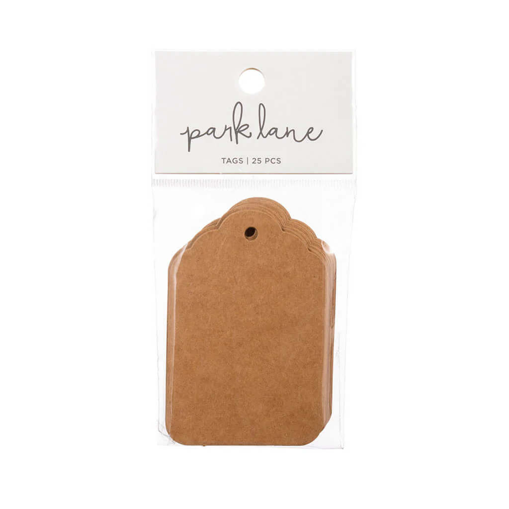 Scallop Tags Kraft
