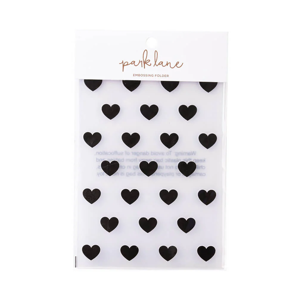 5x7 Embossing Folder Hearts