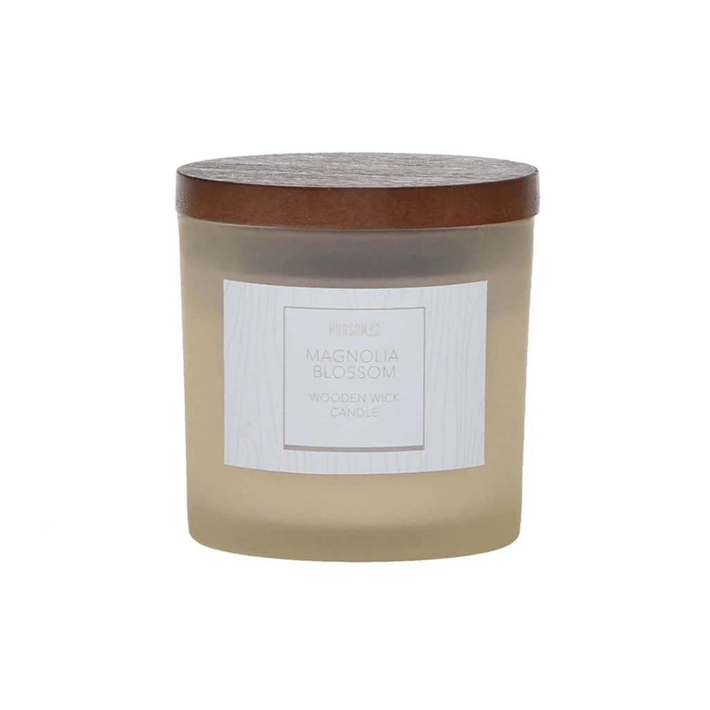 Wood Wick Magnolia Blossom Scented Jar Candle, 5oz