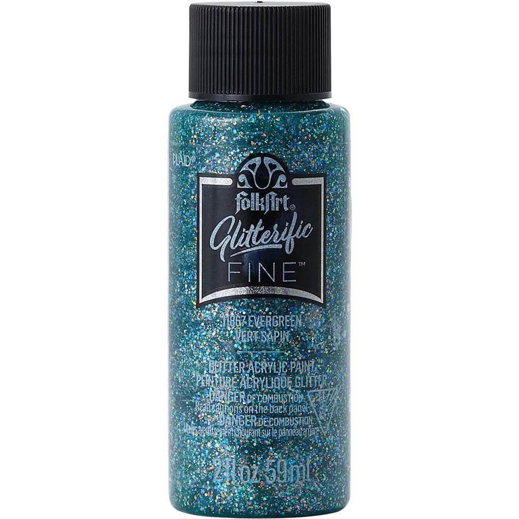 PLAID Folkart Glitterific Fine Acrylic Paint, 2oz - Image 3