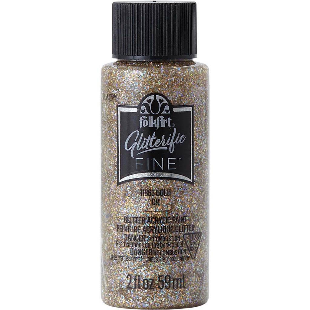 PLAID Folkart Glitterific Fine Acrylic Paint, 2oz - Image 4