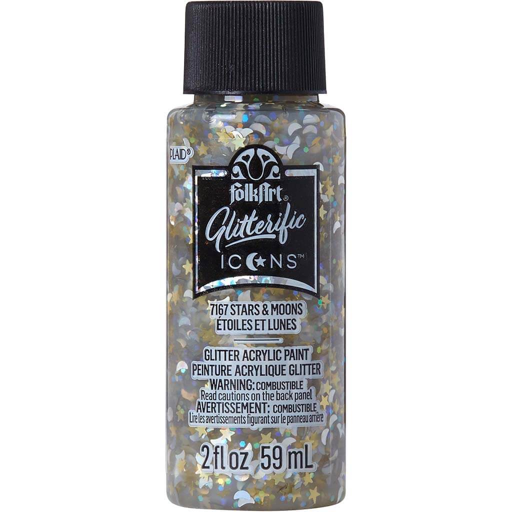 PLAID Folkart Glitterific Icons, 2oz - Image 2