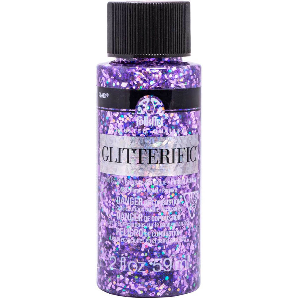 PLAID Folkart Glitterific Acrylic Paint, 2oz - Image 5