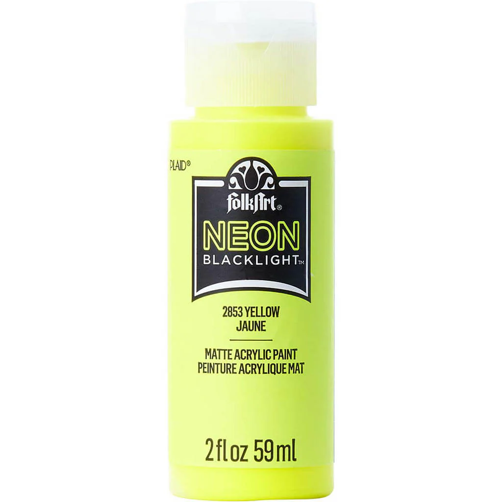 PLAID Folkart Neon Blacklight Colors, 2oz - Image 6